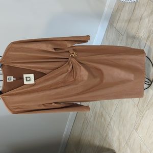 Nwt designer dress brushed fabric